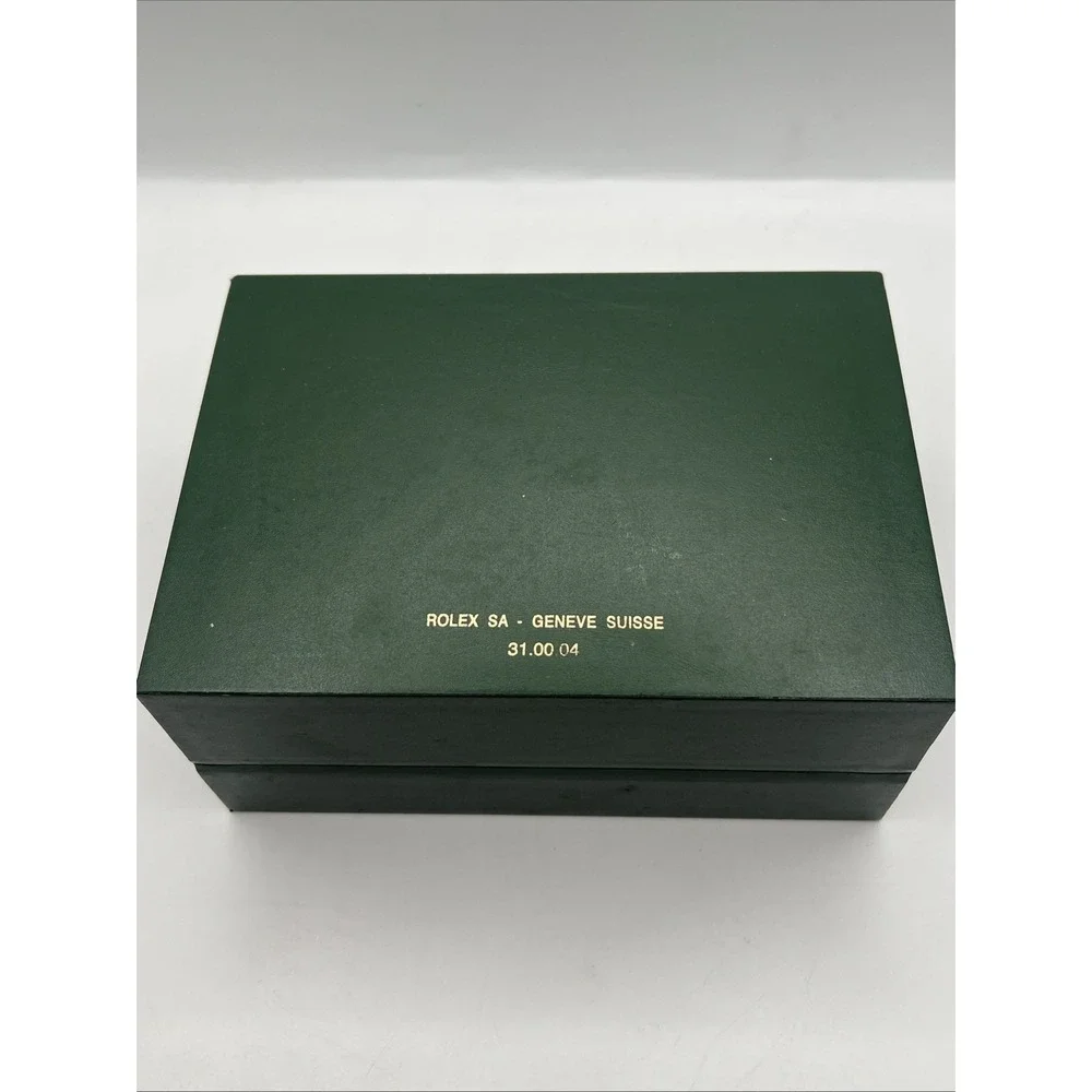 Rolex Watch Box Case Green Leather Wood 39139.64 AUTHENIC